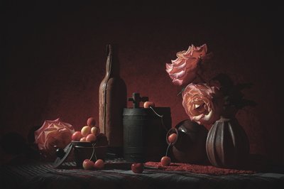 Rosas melancólicas y cerezas de Lydia Jacobs