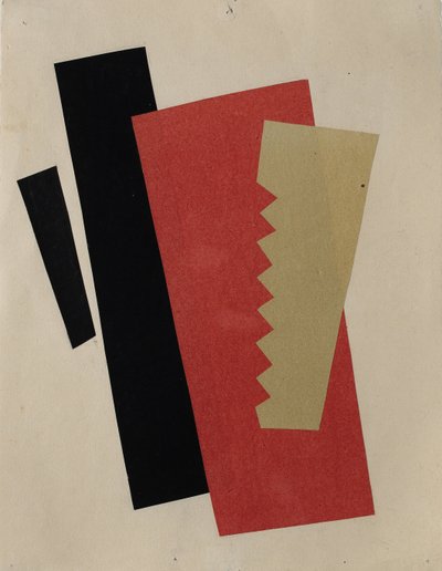 Composición Rojo-Negro-Dorado de Lyubov Sergeevna Popova