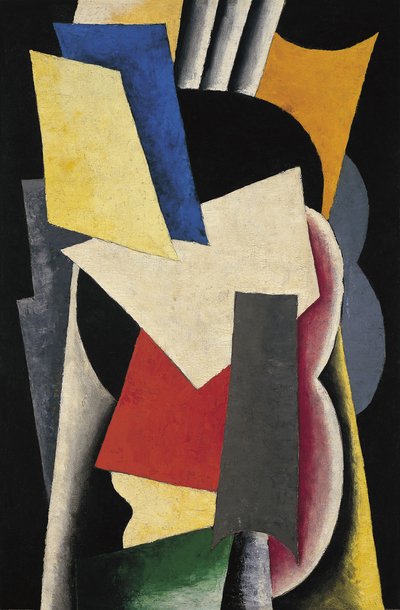 Bodegón arquitectónico pictórico con instrumentos, 1915 de Lyubov Sergeevna Popova