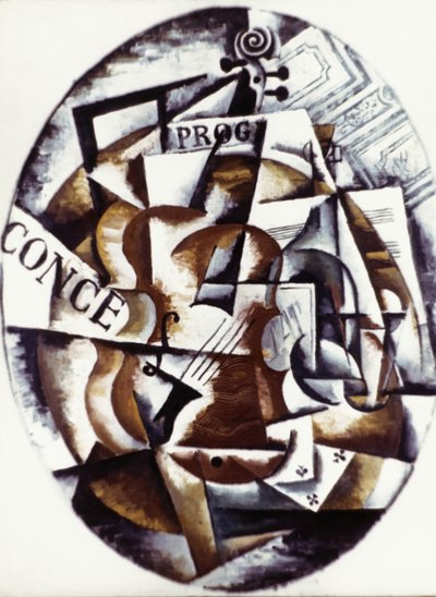 Violín (1915) de Lyubov Sergeevna Popova