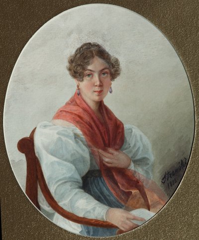 Retrato de N.A. Vasilyeva, 1835 de Lyubov Stepanovna Borozdna Stromilova