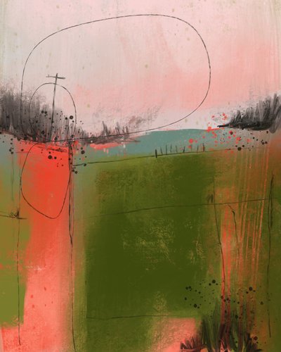 Paisaje rural abstracto de MANSI SAXENA
