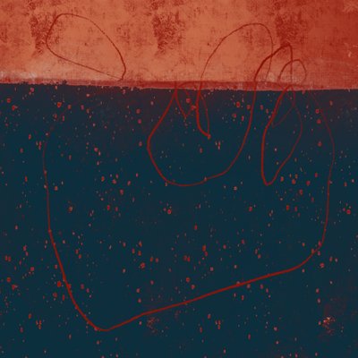 Remolino de óxido azul intenso de MANSI SAXENA