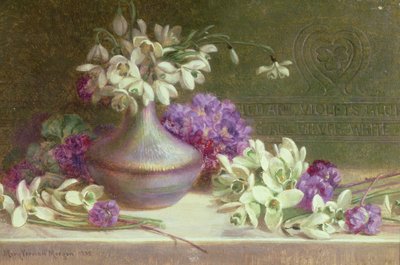 Campanillas de invierno y violetas de M.V. Morgan