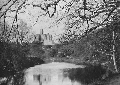 Castillo de Warkworth, c. 1896 de M. Aunty