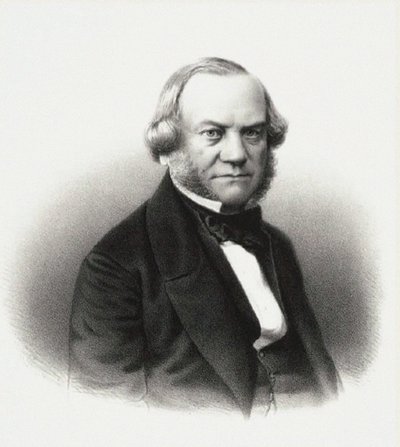 Retrato del Director de los Teatros Imperiales Alexander Mikhaylovich Gedeonov, 1858 de M. Baryshev