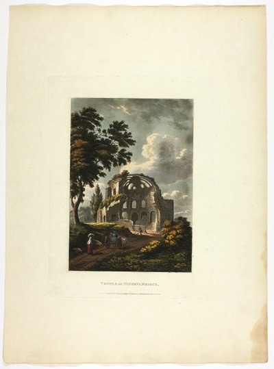 Templo de Minerva Medica, placa veinticinco de las Ruinas de Roma de M. Dubourg