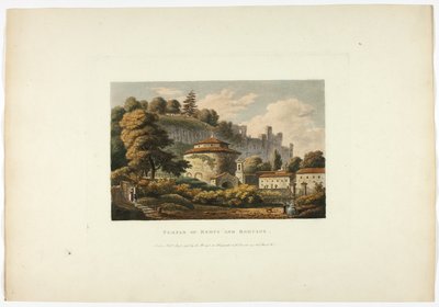 Templo de Remo y Rómulo, placa dieciséis de las Ruinas de Roma de M. Dubourg