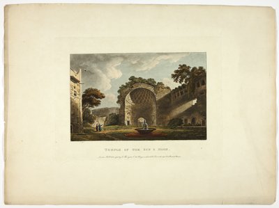 Templo del Sol y la Luna, placa dos de Ruinas de Roma de M. Dubourg