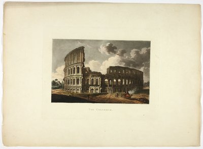 El Coliseo, lámina quince de las Ruinas de Roma de M. Dubourg