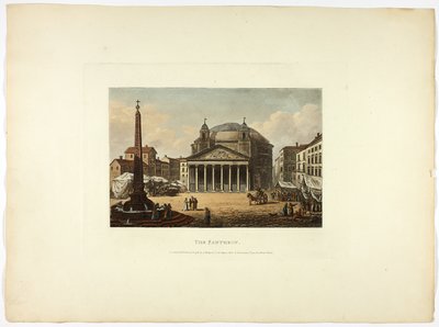 El Panteón, lámina veintiséis de las Ruinas de Roma de M. Dubourg
