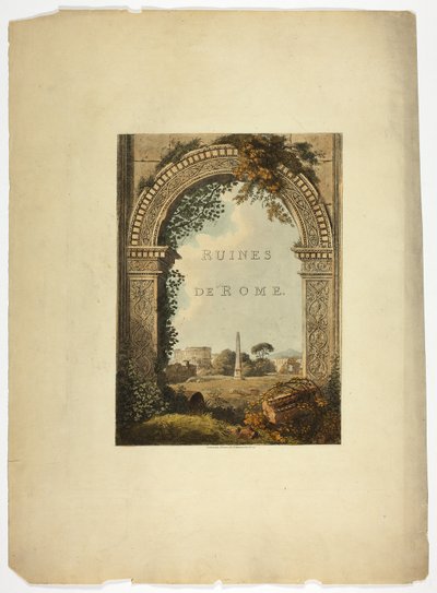 Portada de Ruinas de Roma de M. Dubourg