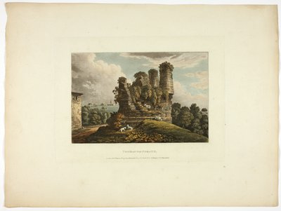 Tumba de Horath, placa seis de las Ruinas de Roma de M. Dubourg