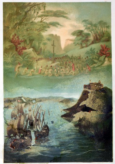 La evangelización de la población india y el viaje de Cristóbal Colón de M. Houssot