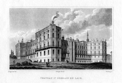Chateau de Saint Germain en Laye, París, c1830 de M. J. Starling