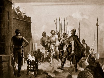 La rendición del castillo de Bamborough de M. Mackinlay