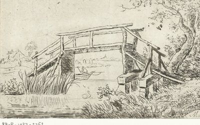 paisaje con un puente de M. Massé