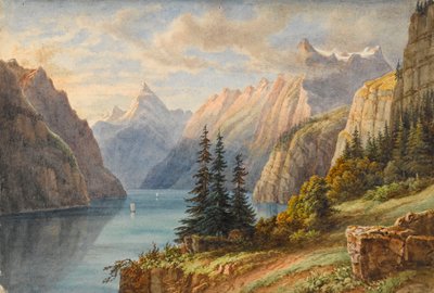 Vue du Rutli (acuarela) de M. Nicolas Karth