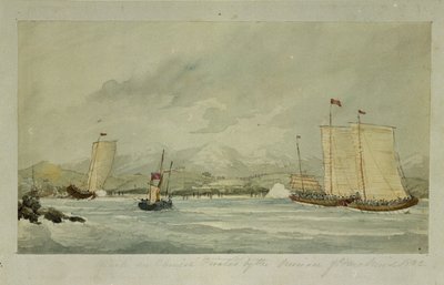 Ataque a piratas chinos por la pinaza del HMS 