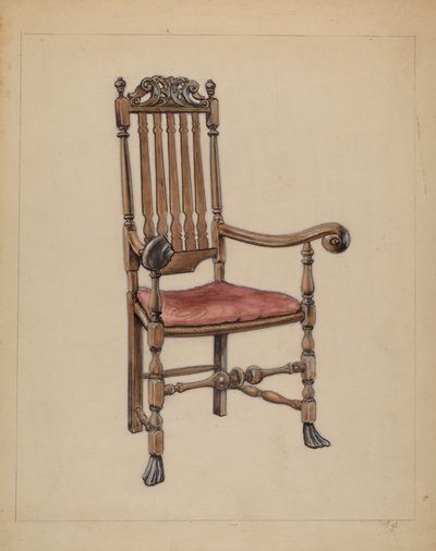 Silla con Respaldo de Barandilla de M. Rosenshield von Paulin