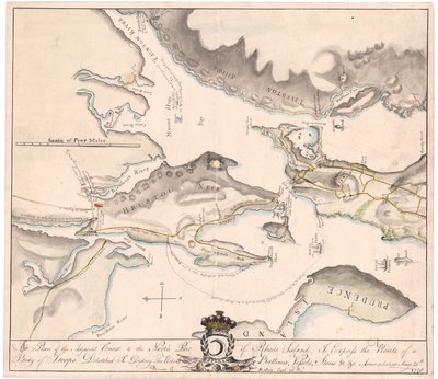 Un plano de Rhode Island por Seix (manuscrito) de M. Seix