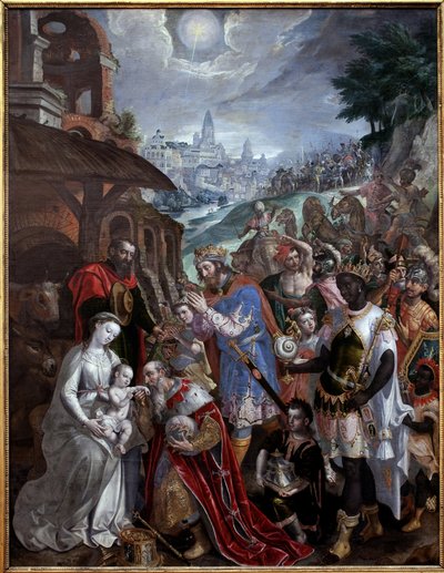 Adoración de los Magos de Maarten de Vos