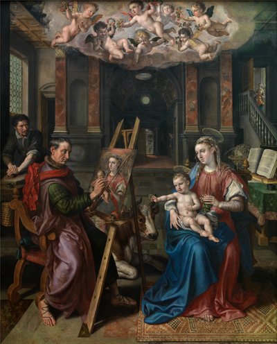 San Lucas pintando a la Virgen de Maarten de Vos