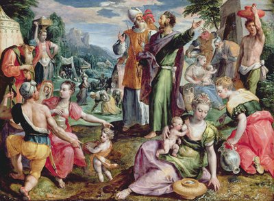 La recolección del maná, 1602 de Maarten de Vos