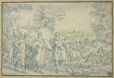 El encuentro de Abraham y Melquisedec de Maarten de Vos