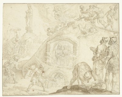 Tres jóvenes son arrojados a un horno de fuego
Historia de los tres jóvenes (título de la serie) de Maarten van Heemskerck