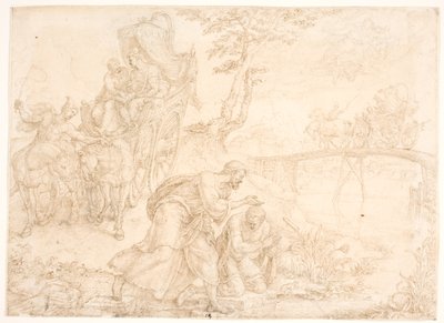 Felipe bautiza al tesorero de la reina etíope Candace de Maarten van Heemskerck