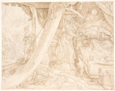 Judith cortando la cabeza de Holofernes de Maarten van Heemskerck