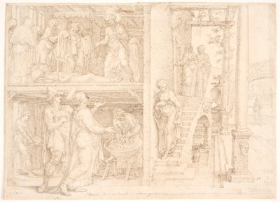 Pedro resucita a Tabita de Maarten van Heemskerck