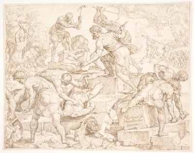La Destrucción del Altar de Baal de Maarten van Heemskerck