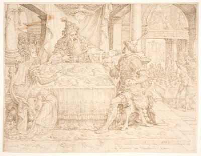 La caída de Amán de Maarten van Heemskerck