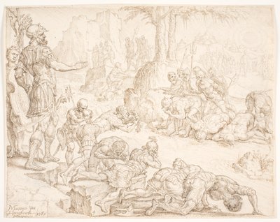 La reducción del ejército de Gedeón de Maarten van Heemskerck
