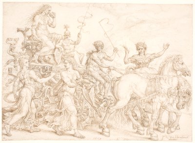 Carro triunfal. Envidia de Maarten van Heemskerck