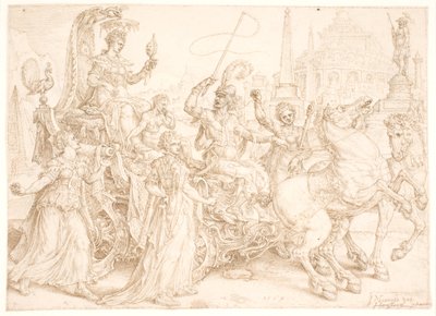 Carro triunfal. Superbia (Orgullo) de Maarten van Heemskerck