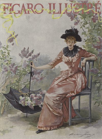 Portada de Le Figaro Illustré, mayo 1891 de Madeleine Lemaire