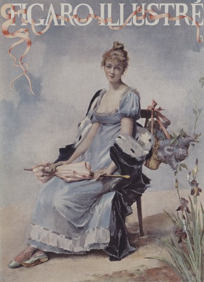 Flores de mayo. Portada de Le Figaro Illustré, mayo 1894 de Madeleine Lemaire
