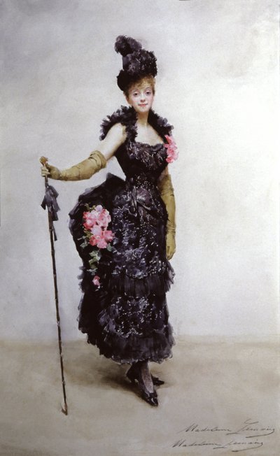 Gabrielle Rejane, c.1890-1900 (acuarela) de Madeleine Lemaire