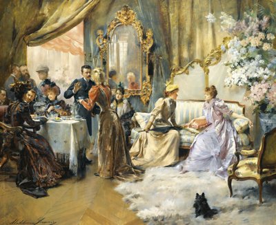 Gouter Au Salon Du Peintre de Madeleine Lemaire