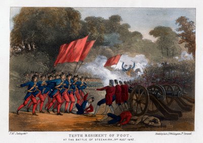 Décimo Regimiento de Infantería, en la Batalla de Steenkerque, 3 de agosto de 1692 de Madeley