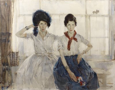 Las chicas (óleo sobre lienzo) de Madeline Emily Green