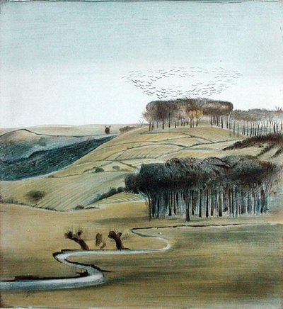 Paisaje con Bandada de Grajos de Madeline Wyndham