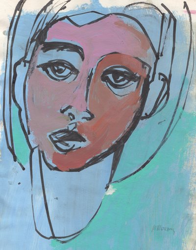Sketchbook 21, 2024 (pintura al temple, tinta sobre papel) de Madgalena Morey