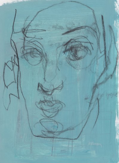 Sketchbook 5, 2024 (pintura al temple, carboncillo, lápiz sobre papel) de Madgalena Morey