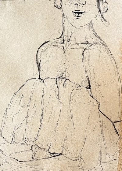 Boceto de una figura pensativa de Madison Phipps