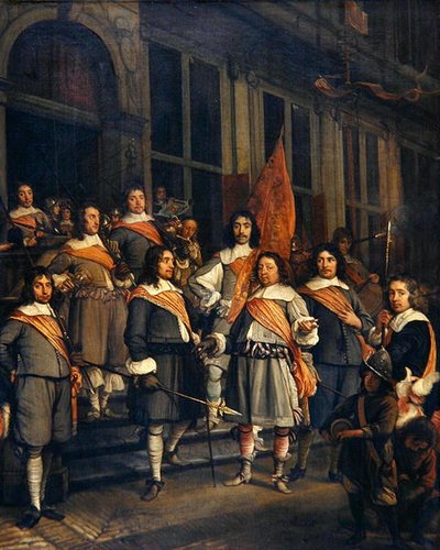 Una Compañía de los Arcabuceros de La Haya de Maerten Lengele