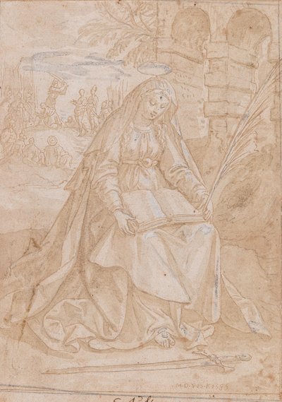Santa Justina, 1584 de Maerten Vos de